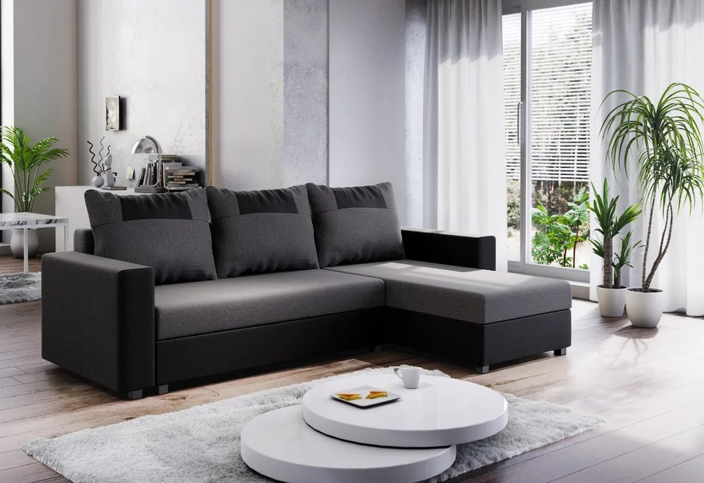 Supermobel Colțar extensibil STAR, 232x144, rainbow 15/rainbow 64