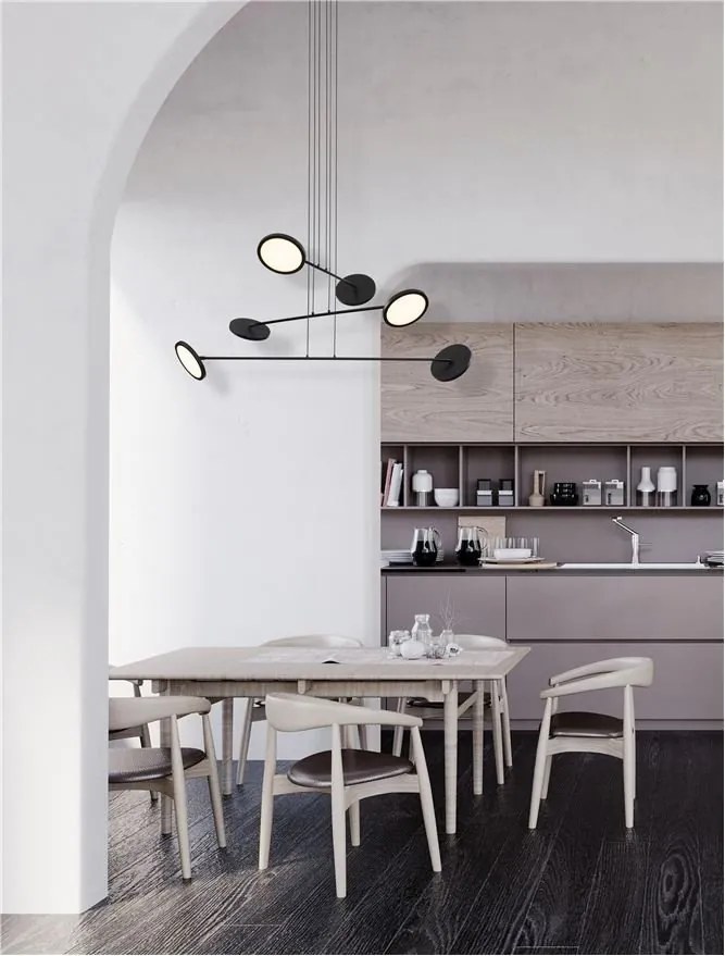 Lustra moderna dimabila cu 6 spoturi LED directionabile SCOPE