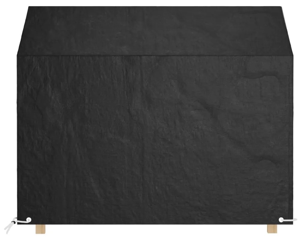 3155390 vidaXL Huse bancă grădină 2 buc 8 ocheți, 160x70x70/88 cm, polietilenă