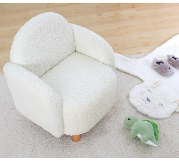 Fotoliu pentru copii DORY, alb