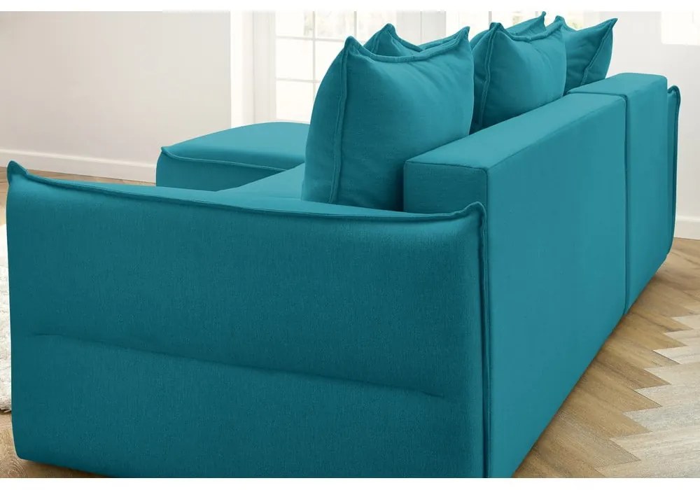 Colțar turcoaz extensibil (colț pe partea stângă ) Leon – Bobochic Paris