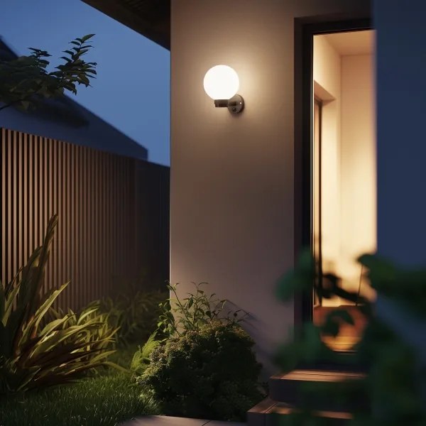 Brilagi Ven HARBOR - aplică de perete LED RGBW 1xE27/9W/230V IP33 antracit/alb