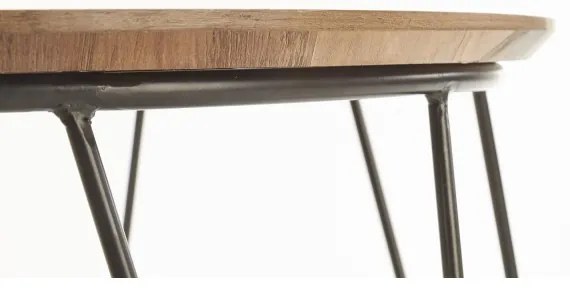 Măsuță de cafea NUBIRA 41x60 cm negru/maro