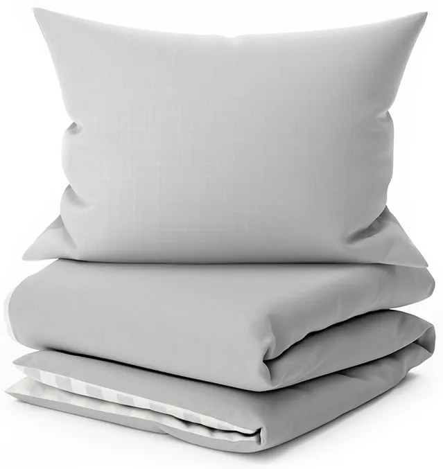 Lenjerie de pat din bumbac Renforce KOSTKA gri Dimensiune lenjerie de pat: 70 x 90 cm | 140 x 200 cm