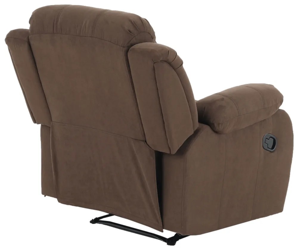 Fotoliu relaxant reglabil -recliner, material maro,Bortis Impex