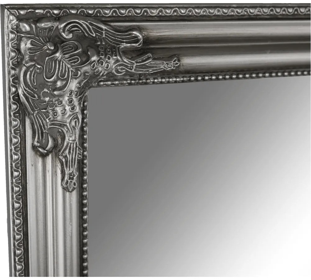 Oglinda cu cadru argintiu din lemn, MALKIA TIP 11