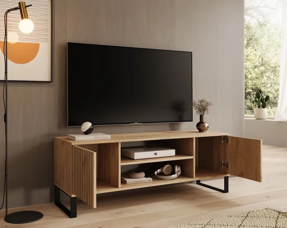 Comodă TV TV Lorello cm – 135x40x49 cm – Oak Craft
