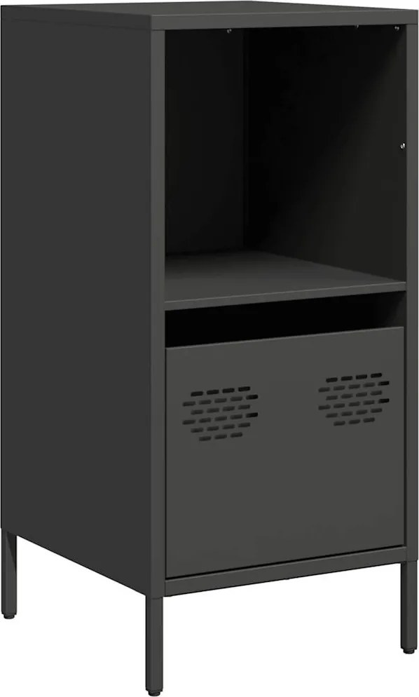 vidaXL Dulap, negru, 35x39x73,5 cm, oțel laminat la rece