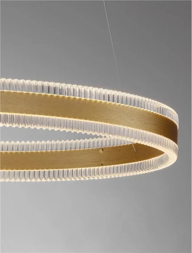 Lustra suspendata LED design circular Alaro 60cm NVL-9019725