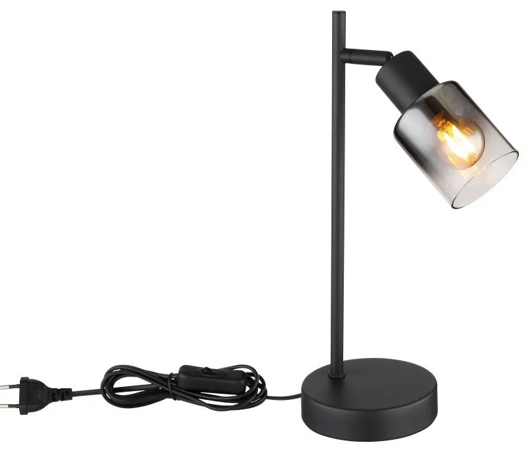 Veioza, lampa de masa design modern Hubertus negru