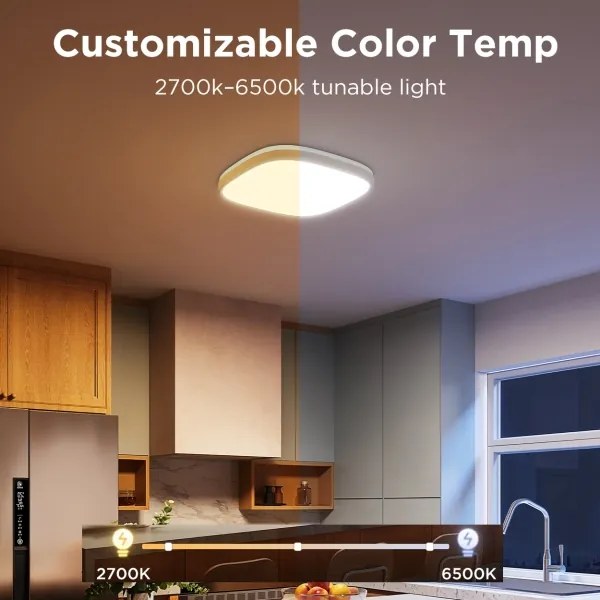 Plafonieră LED RGBIC dimabilă Govee LED/24W/230V 2700-6500K Wi-Fi