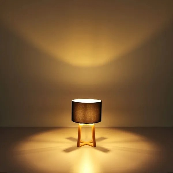 Globo 21621B - Lampă de masă MORITZ 1xE14/40W/230V negru