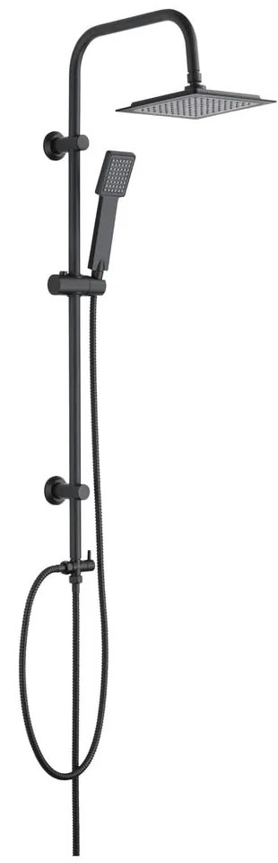 Set de duș negru mat din oțel inoxidabil 101 cm Cuadro – Wenko