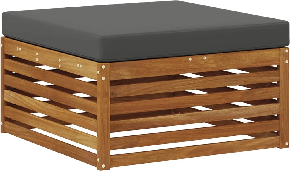 vidaXL Taburet pentru exterior Lemn Solid de Acacia natural