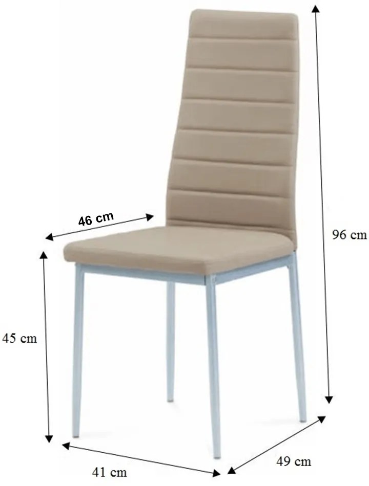 Scaun de sufragerie Collort nova (bej piele ecologică). 772779