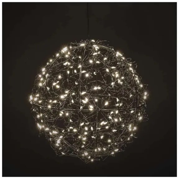 Decorațiune de Crăciun cu 200x LED, 230 V, diametru 20 cm