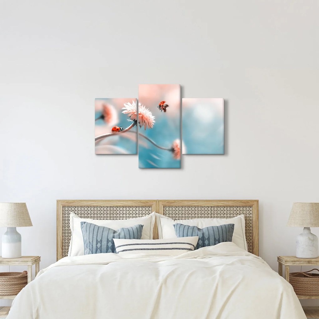 Tablou - Buburuze pe floare (90x60 cm)