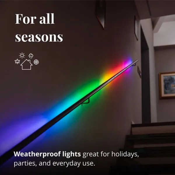 Bandă LED RGB dimabilă LINE 100xLED 1,5m Wi-Fi Twinkly TWL100STW-WEU