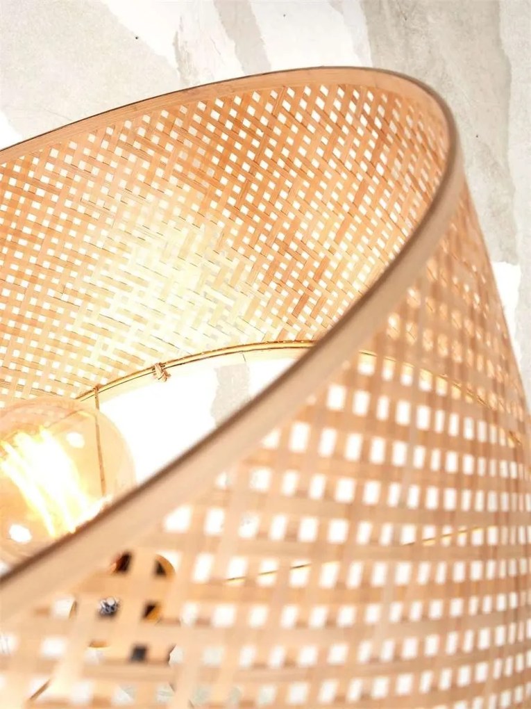 Lampadar eco din bambus cu polita Java nat/50x22, nat