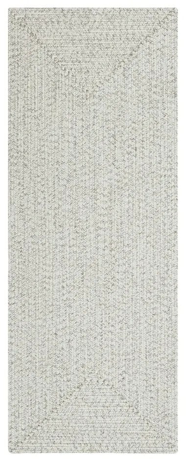 Covor alb/bej de exterior 200x80 cm - NORTHRUGS