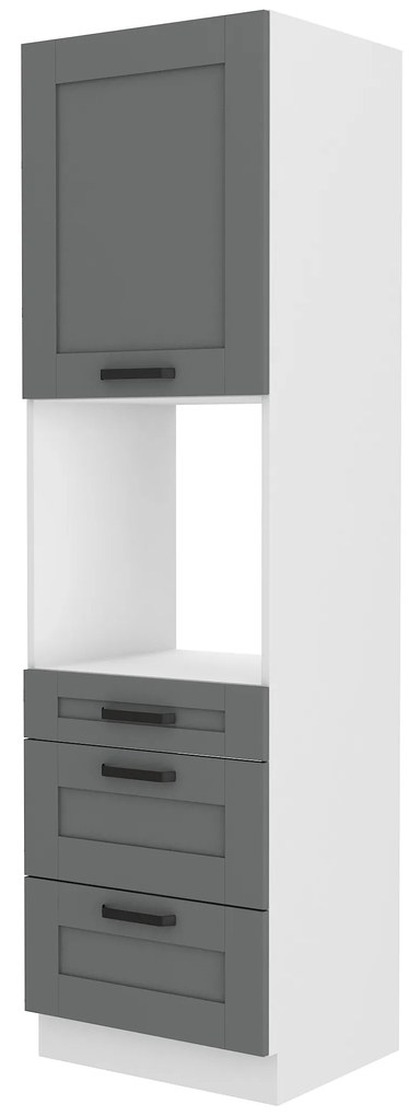 Dulap de bucătărie pentru alimente Lucid 60 DPS 210 3S 1F (dustgrey + alb). 1045561