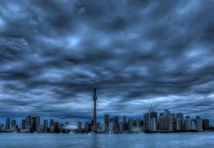 Toronto Blue Fototapet, (368 x 254 cm)