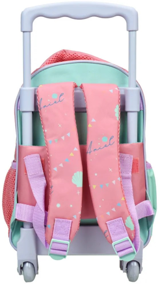 Prințesele Disney Ariel rucsac de grădiniță pe roți, geantă 30 cm