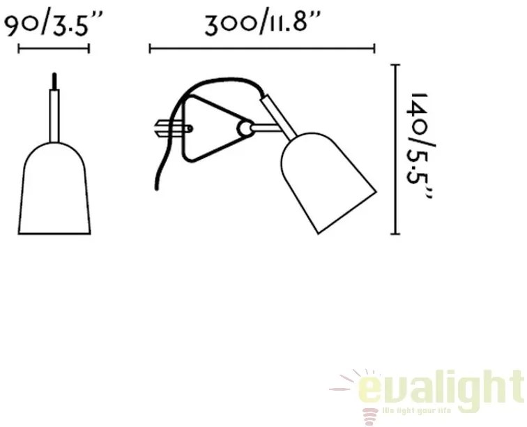 Lampa cu clips moderna STUDIO alb 51135