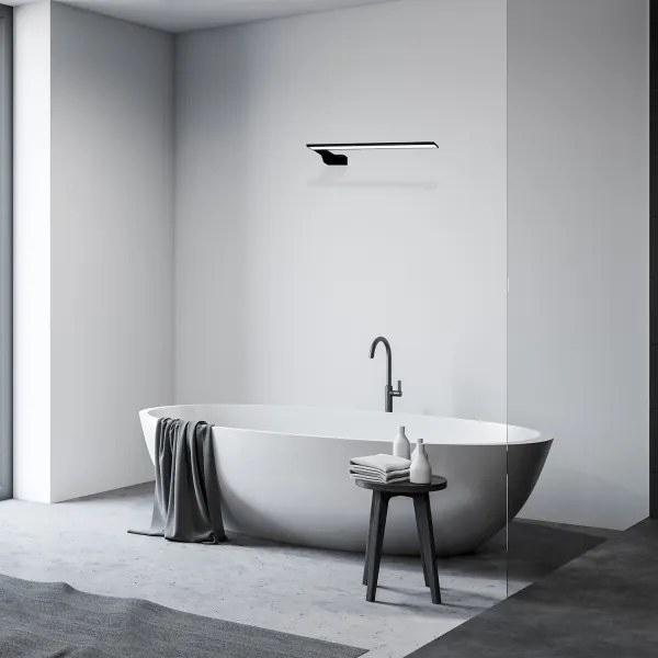 Aplica LED pentru baie SHINE, 11W, 230V, 45 cm, IP44, negru