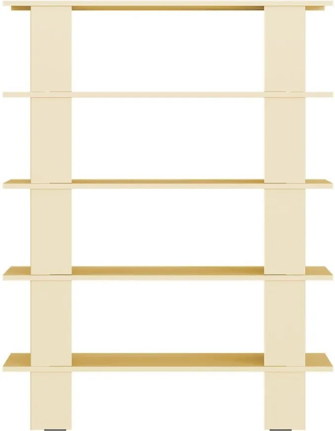 Bibliotecă galbenă din metal 120x156x37 cm Hes – noo.ma