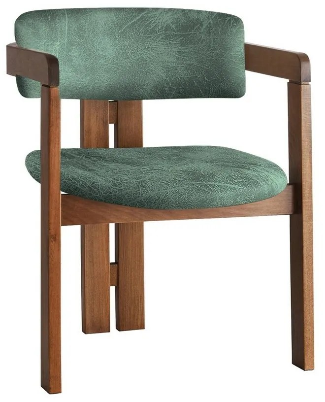 Scaun de sufragerie CO Green and Walnut