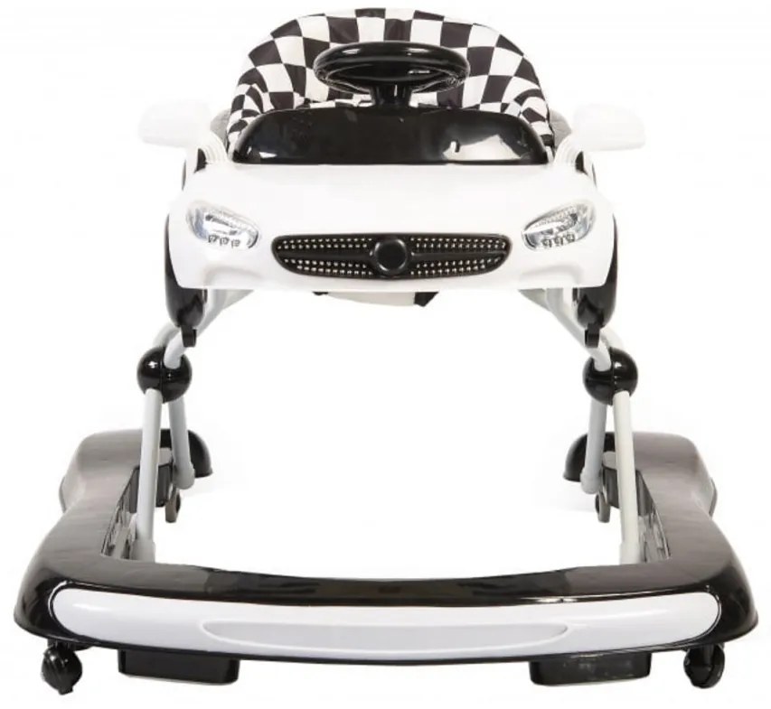 Premergator Reglabil in 3 Trepte NOVOKIDS™ Super Cabrio Car, 3 in 1, Transformabil in Antemergator si Masinuta copii, Pliabil, Cu Melodii si lumini,