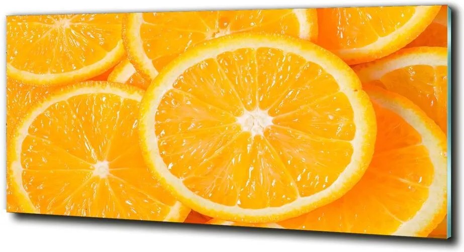 Fotografie imprimată pe sticlă Felii de portocale