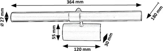 Brilagi - Lampă pentru tablouri DANAE 2xE14/40W/230V, auriu