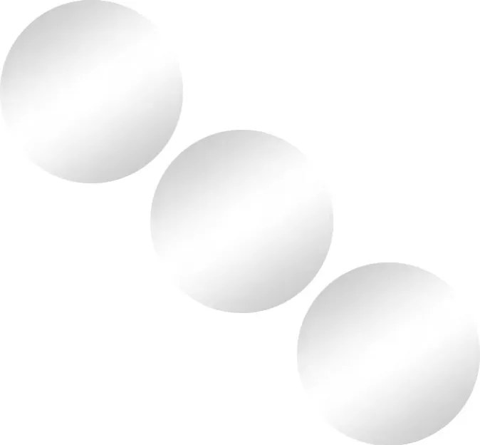 Oglinzi 3 buc. de perete ø 15 cm – MSV