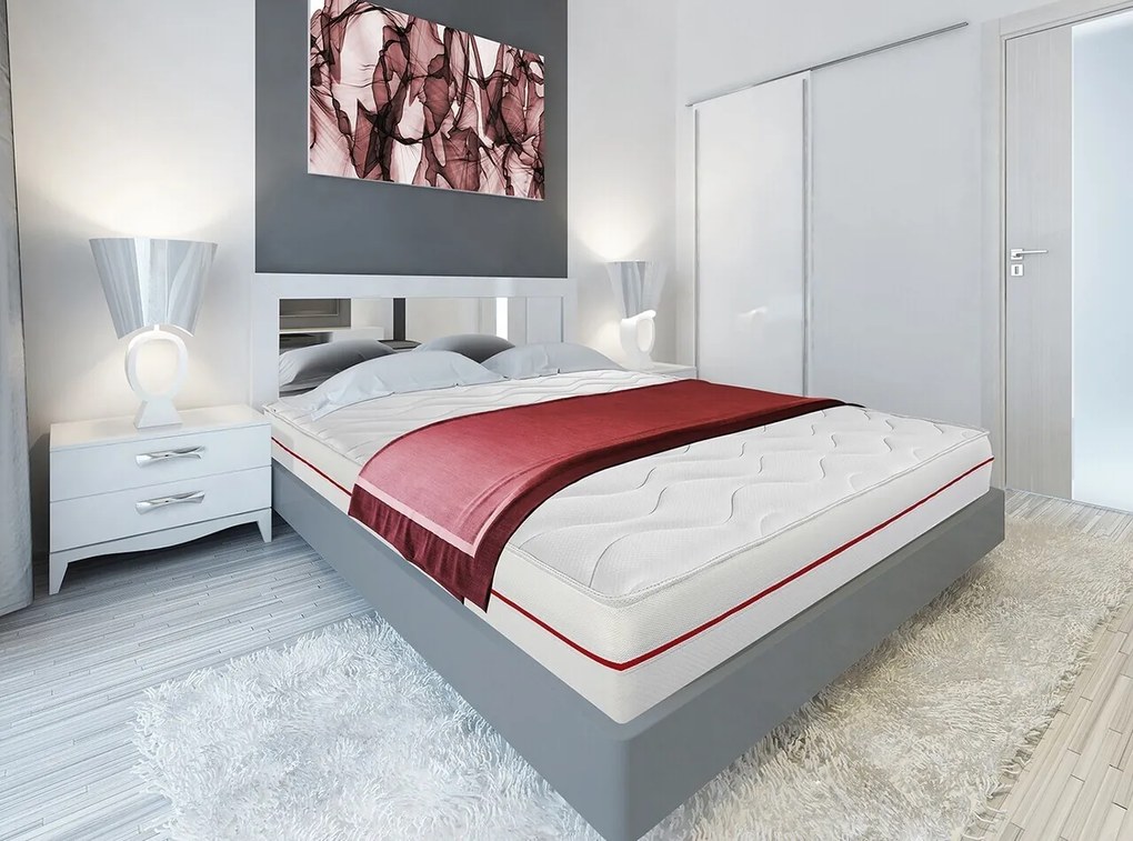 Saltea Super Ortopedica Red Line 160x200 cm, 7 zone de confort, 14+2 Memory
