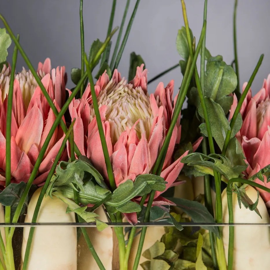 Aranjament floral decor festiv design LUX RECTANGULAR VASE DELFI