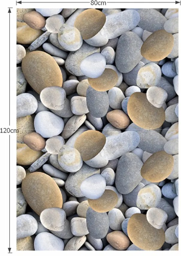 Covor, multicolor, model piatră, 80x120, BESS