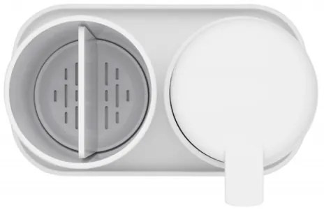 Set accesorii baie Brabantia ReNew 1003492, 3 piese, 250 ml, Rezistent la coroziune, Alb