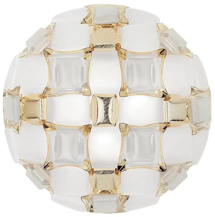 Aplica perete sau tavan design modern geometric Mida Medium White-Gold