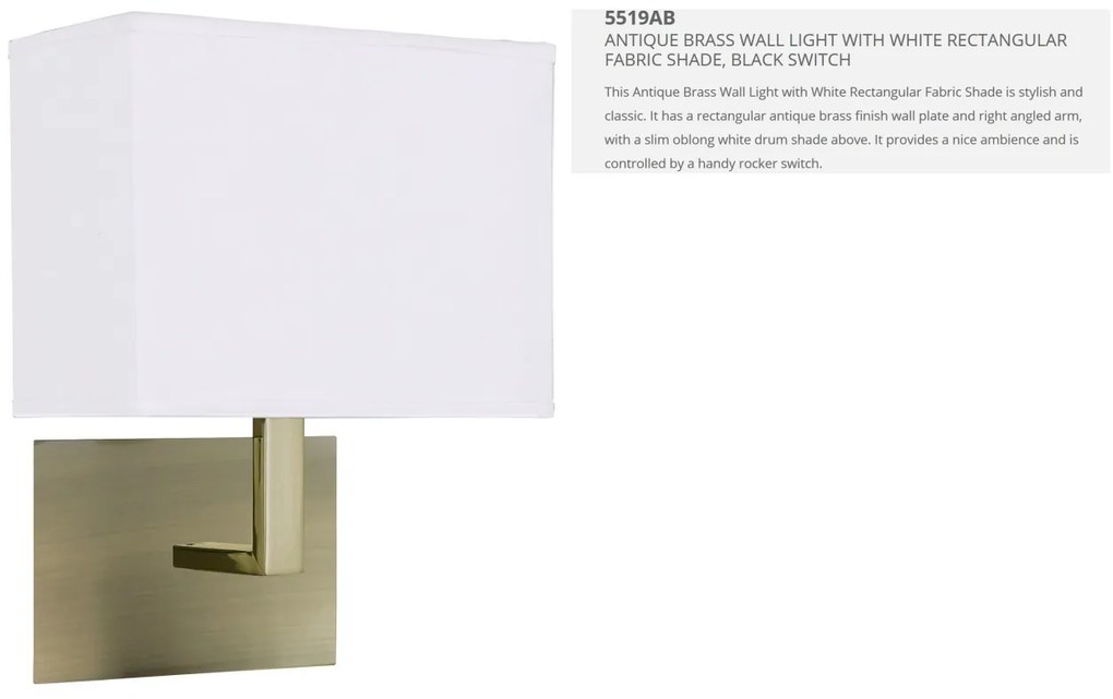 Aplica perete moderna Wall alama antic 5519AB SRT