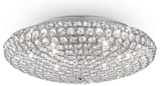Plafonieră LED de cristal Ideal Lux KING 9xG9/3W/230V d. 53,5 cm crom