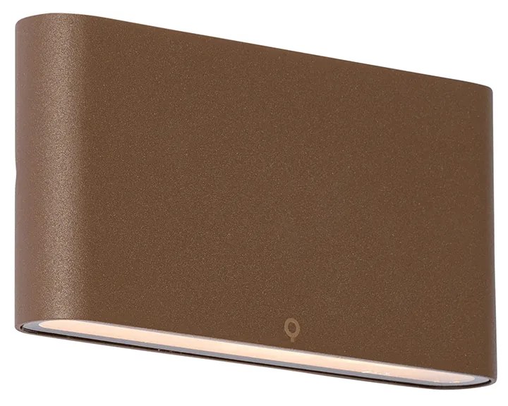 Lampa de perete exterioară modernă maro ruginiu 17,5 cm cu LED inclus IP65 - Batt