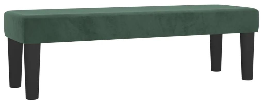 Pat box spring cu saltea, verde inchis, 200x200 cm, catifea Verde inchis, 200 x 200 cm, Cu blocuri patrate