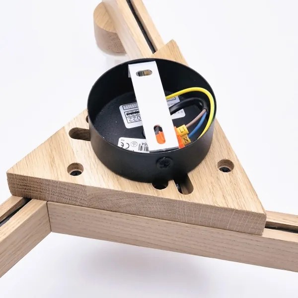 Lustr ANTONIO 3xE14/40W/230V, montaj plafon, stejar