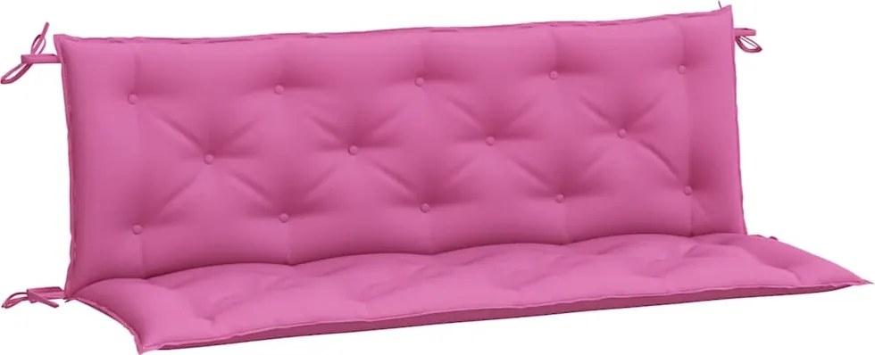 vidaXL Perne bancă de grădină, 2 buc., roz, 150x50x7 cm, textil