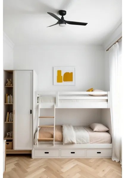 Ventilator LED dimabil FARO 33822-1TW MINI PUNT S LED/10W 2700/4000/6000K negru d. 90 cm + telecomandă