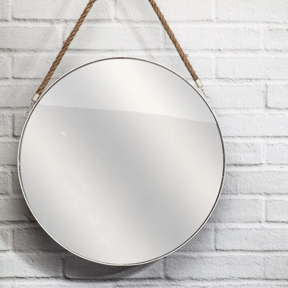 OFERTA Oglinda rotunda alba MIRROR II. calitate secundara