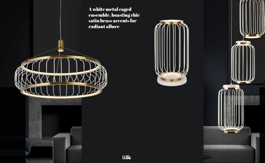 Lustra cu 3 pendule LED design ambiental Belle