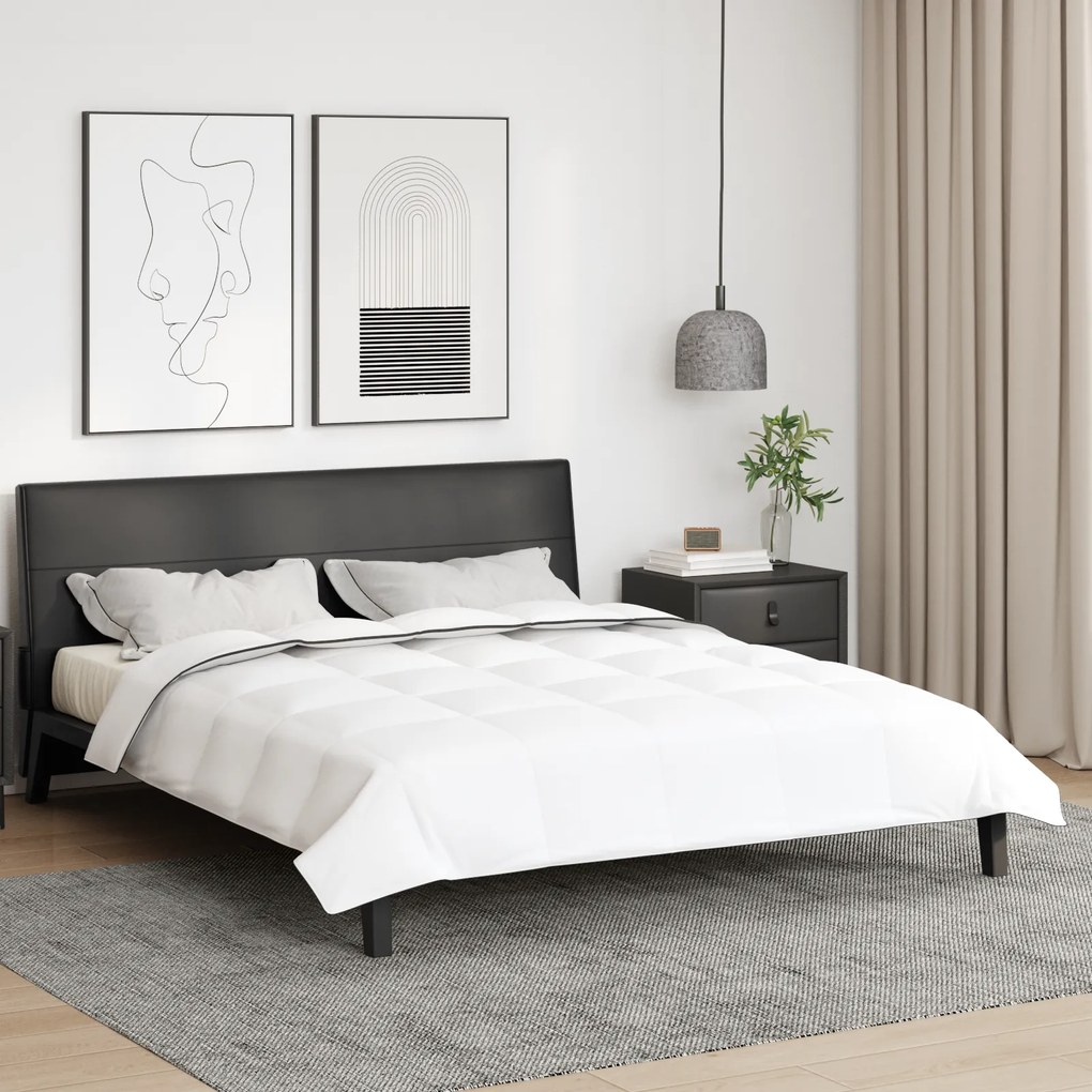 vidaXL Duvet de iarnă Alb 240 x 260 cm Jos